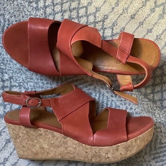 Coclico Cork Platform Sandals Sz 39 - Picture 4 of 4